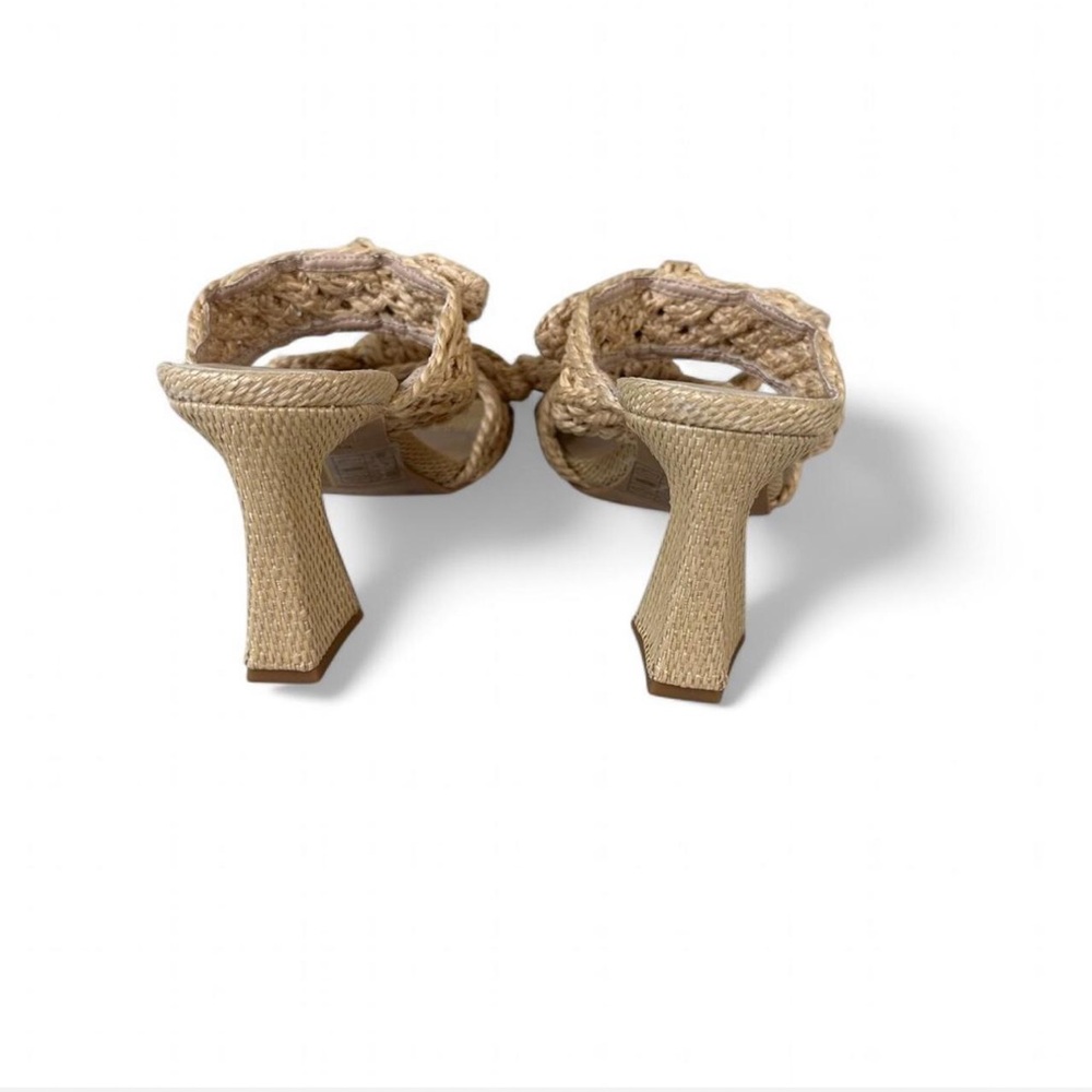 Dolce Vita Niyah Raffia Heels Size 6 Light Natural Woven Summer Sandals‎ - Picture 5 of 7